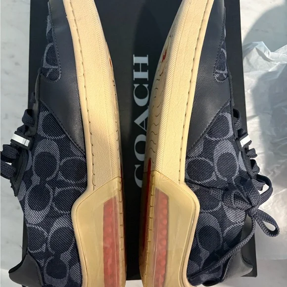 Coach Navy and Gray Sneakers - Picture 6 of 8